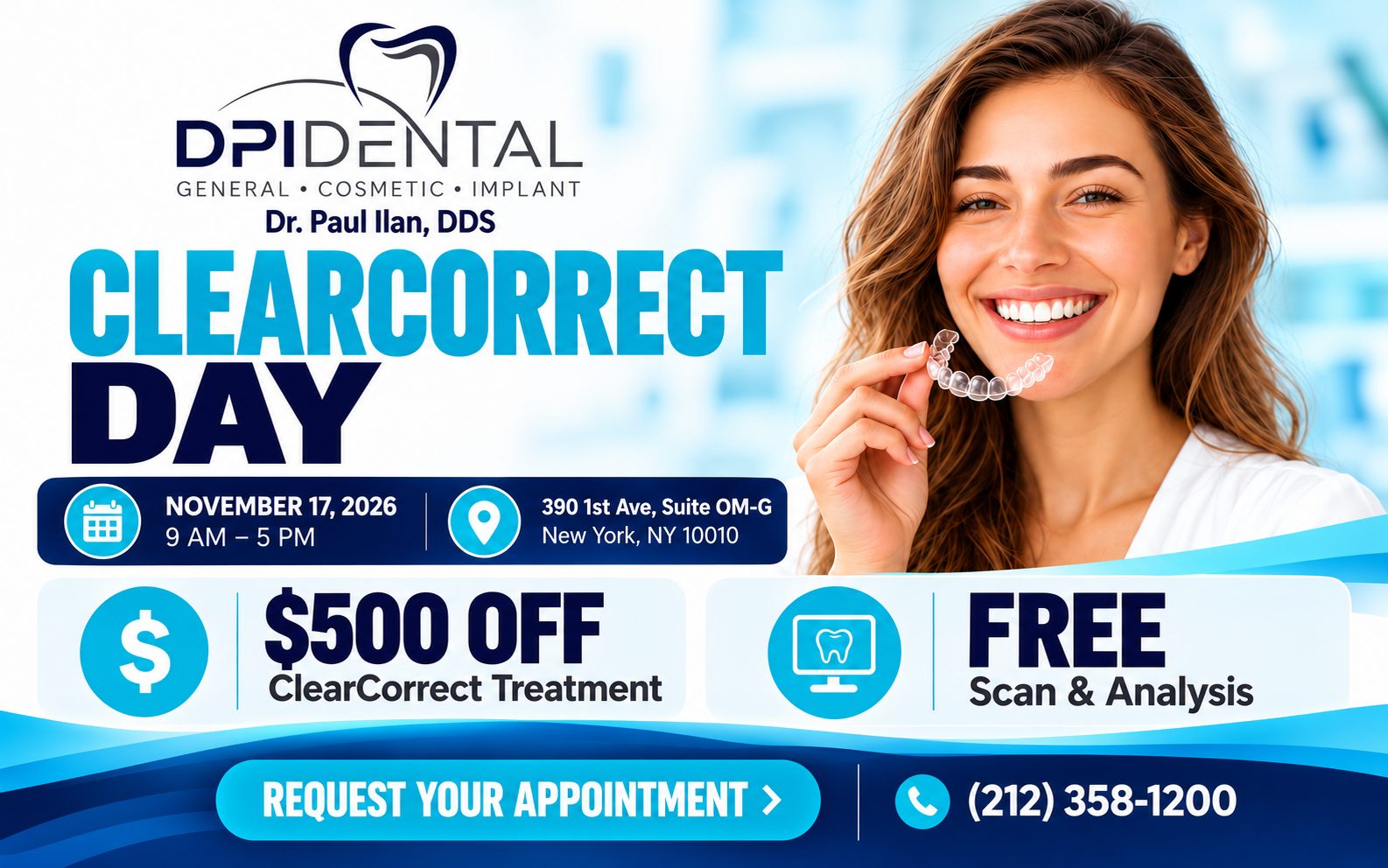 DPI Dental ClearCorrect Day event with Dr. Paul Ilan on November 17, 2026